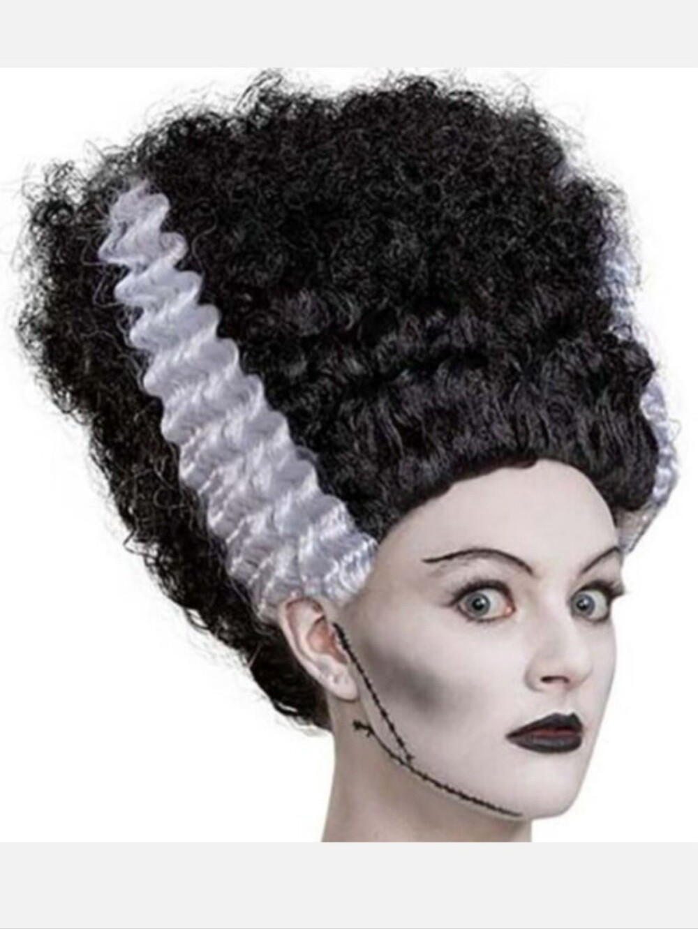 NWT Universal Monsters Bride of Frankenstein Wig Halloween Costume Cosplay New